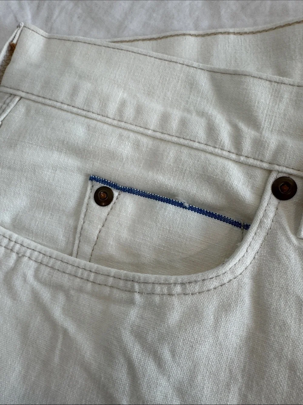 J Crew Men's White Slim Jeans - Classic Clean Look,36 X 32,Model 484